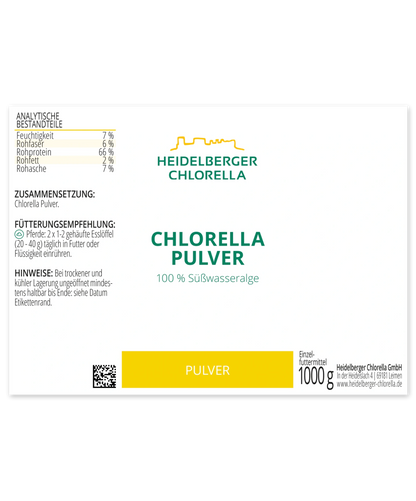 Chlorella Pulver Tierfutter