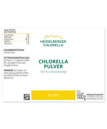 Chlorella Pulver Tierfutter