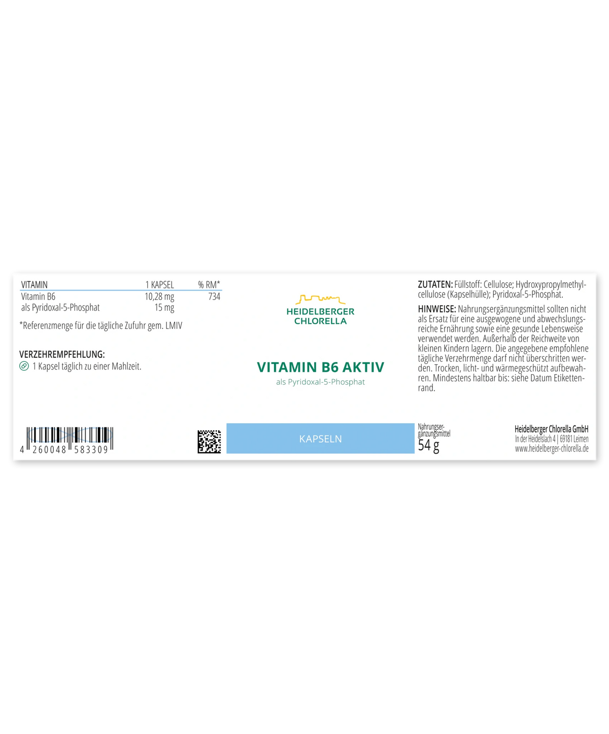 120 Kapseln - 54 g