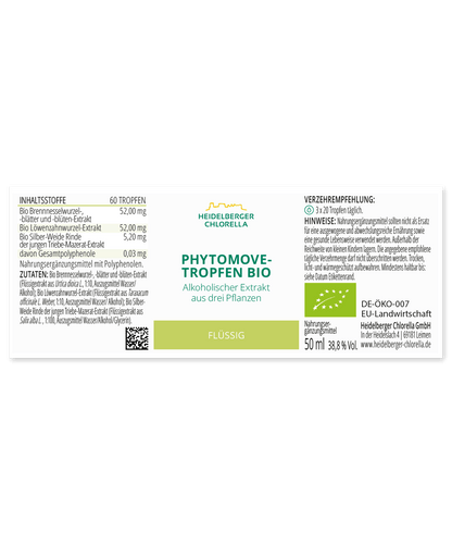 PhytoMove-Tropfen Bio -Heidelberger Chlorella GmbH