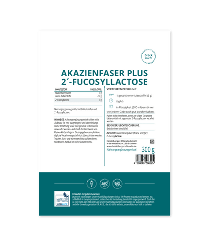 Akazienfaser plus 2´-Fucosyllactose Pulver -Heidelberger Chlorella GmbH