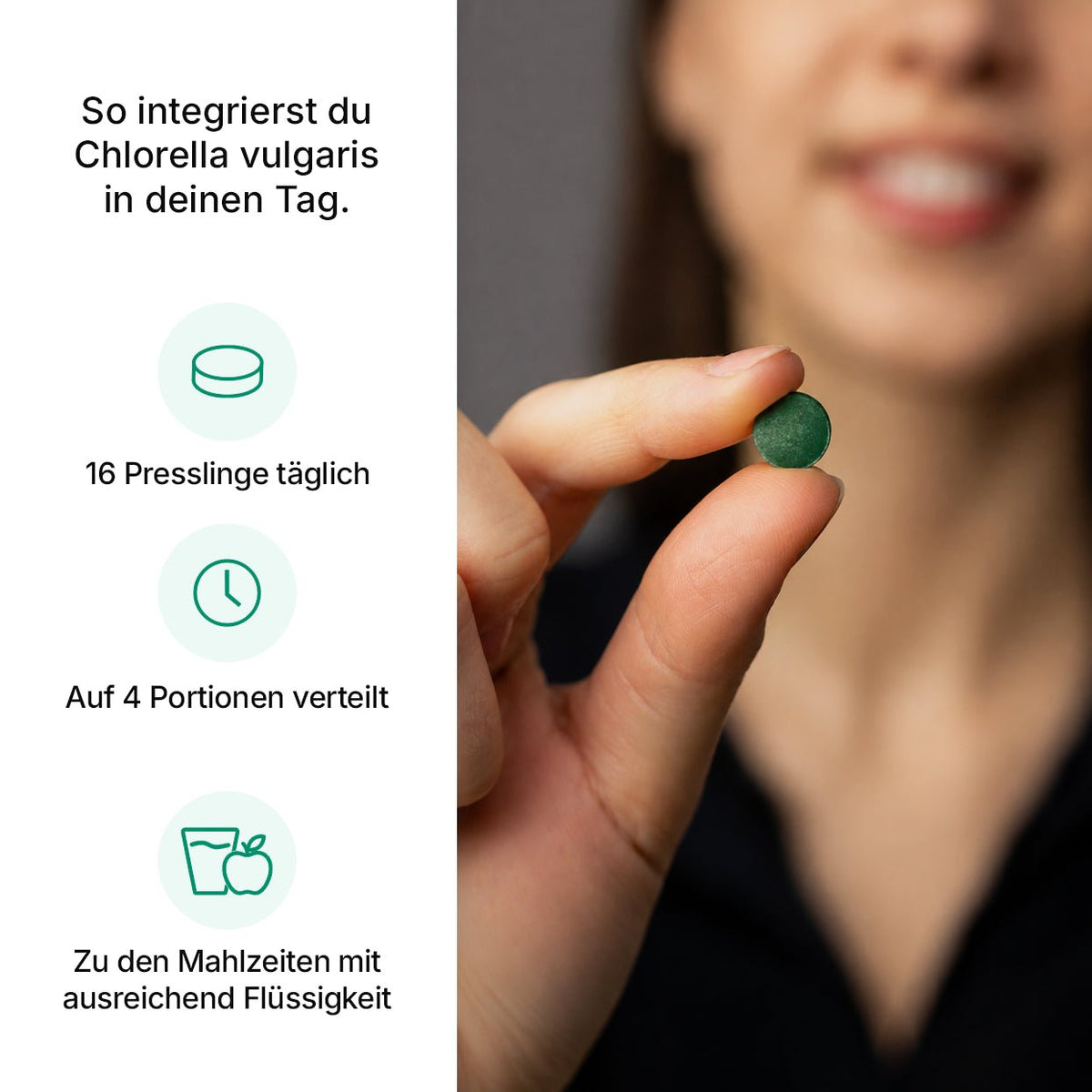 Chlorella vulgaris Presslinge -Heidelberger Chlorella GmbH