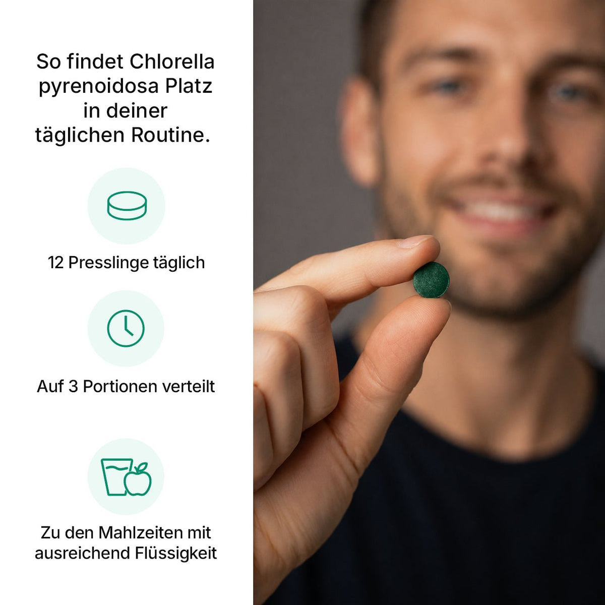 Chlorella pyrenoidosa Presslinge -Heidelberger Chlorella GmbH