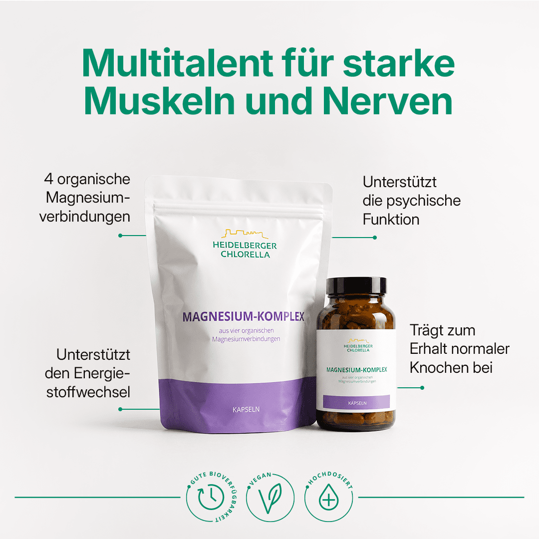 Magnesium-Komplex Kapseln -Heidelberger Chlorella GmbH