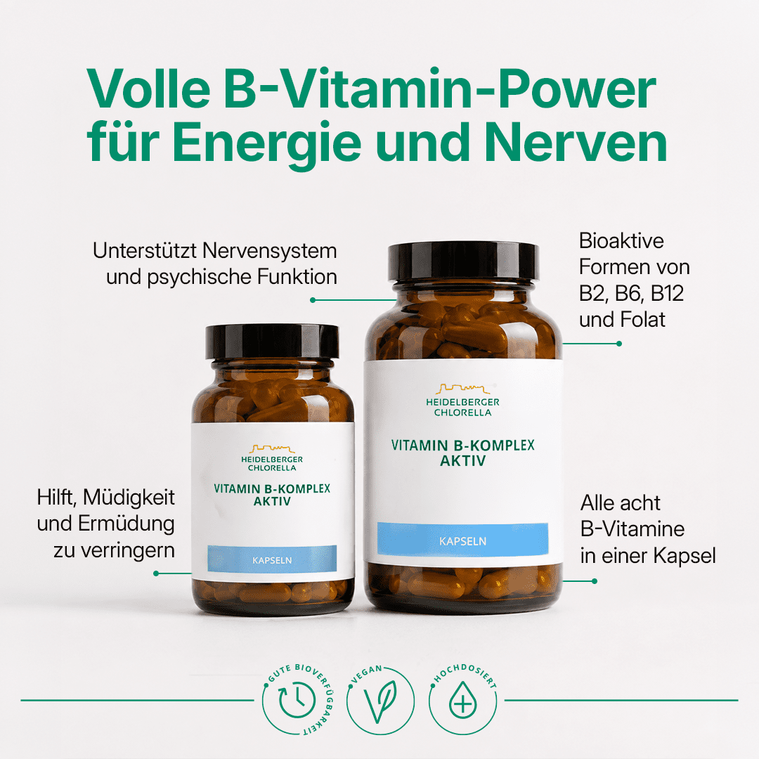 Vitamin B-Komplex aktiv Kapseln -Heidelberger Chlorella GmbH