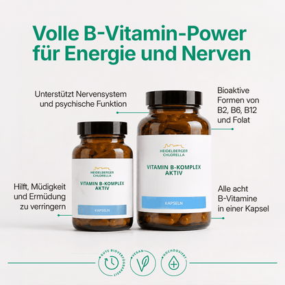 Vitamin B-Komplex aktiv Kapseln -Heidelberger Chlorella GmbH