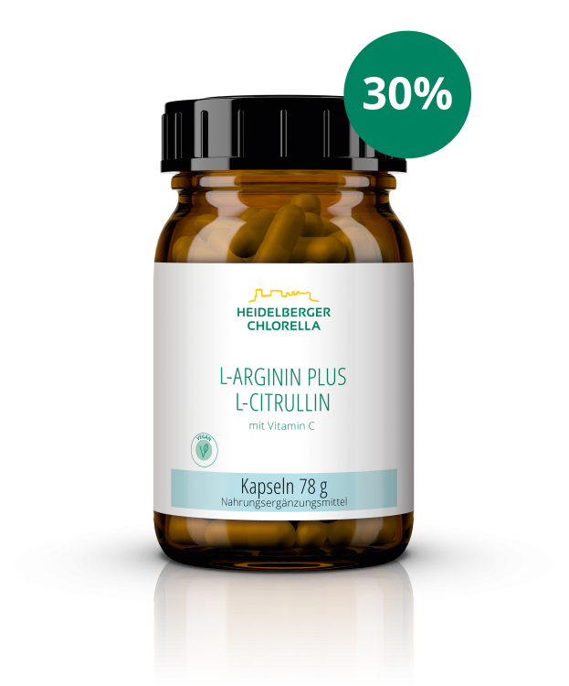 L-Arginin plus L-Citrullin Kapseln online kaufen | Heidelberger Chlorella